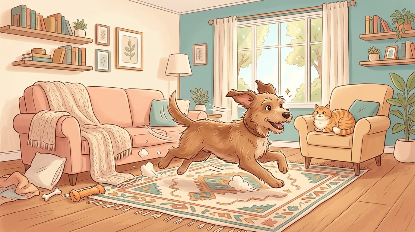 Zoomies em cães explicados: o que essas corridas repentinas pela casa realmente significam