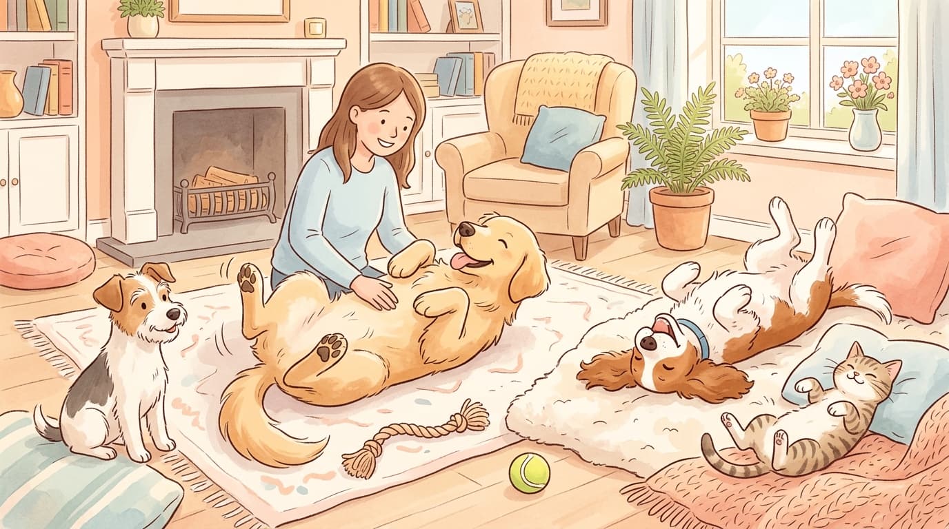 When Your Dog Shows Their Belly: How to Tell “Rub Me” From “I’m Nervous” (and What to Do Instead)