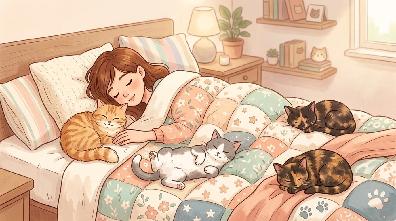 Dormir com seu gato: 5 traços de personalidade que a psicologia relaciona a quem divide a cama com o pet