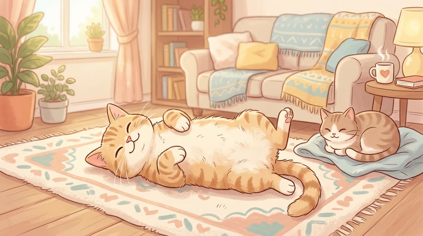 Warum sich deine Katze auf den Rücken rollt und den Bauch zeigt – und warum das nicht immer eine Einladung zum Bauchkraulen ist