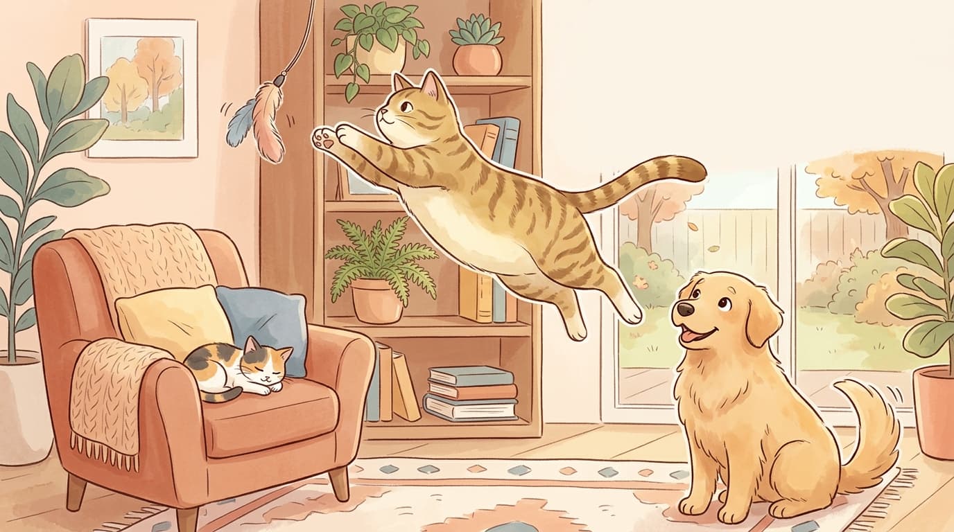 The Physics Behind Cat Jumps: How Cats Leap So High So Easily