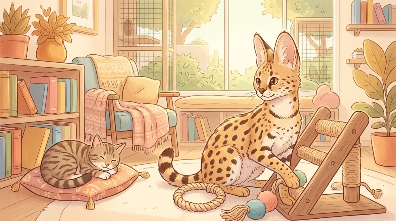Gatos serval como mascotas: los pros, contras reales y lo que la mayoría no espera