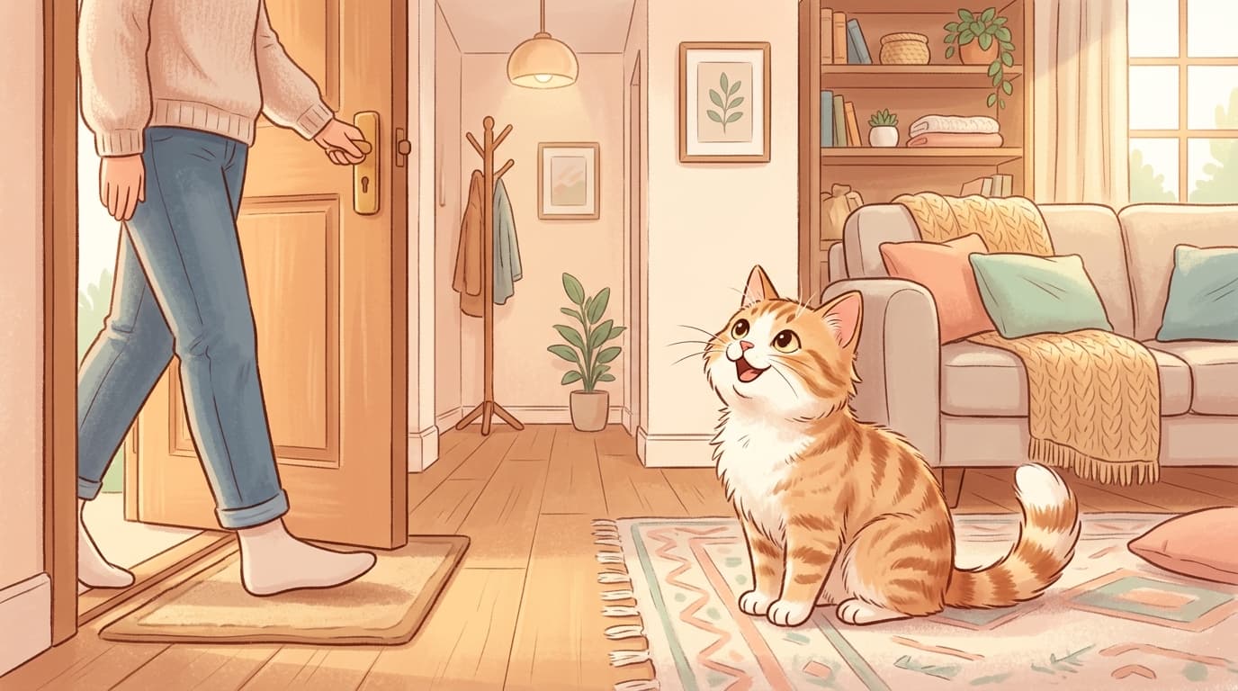 What Your Cat Really Feels When You Walk Through the Door