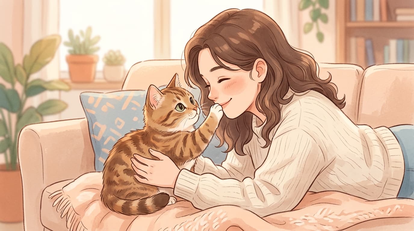 Why Your Cat Touches Your Face With Their Paw (And What They’re Trying to Tell You)